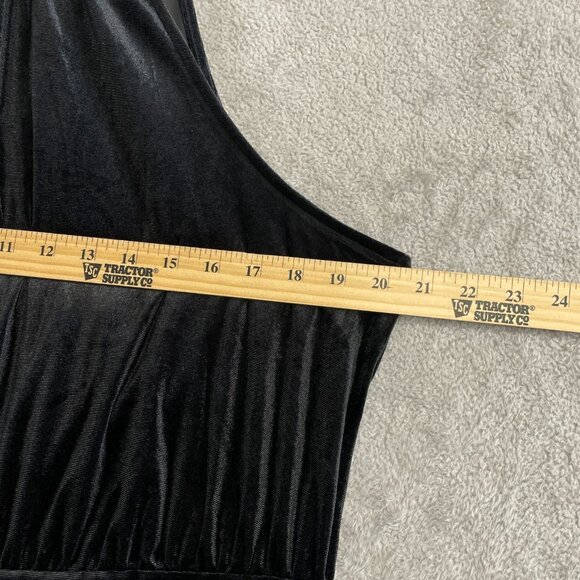 NEW - A New Day Black Velvet Halter High neck  Jumpsuit Size L h1771 - Picture 7 of 10